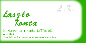 laszlo konta business card